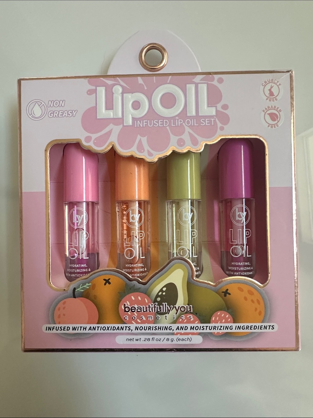 Beautifully You NIB Lip Oil Set.